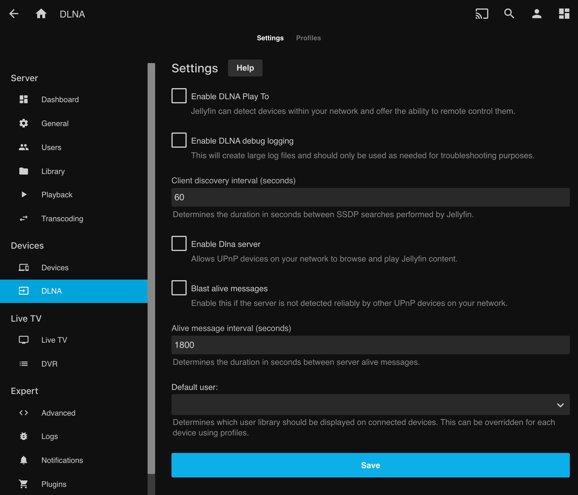 Disable DLNA Disable DLNA